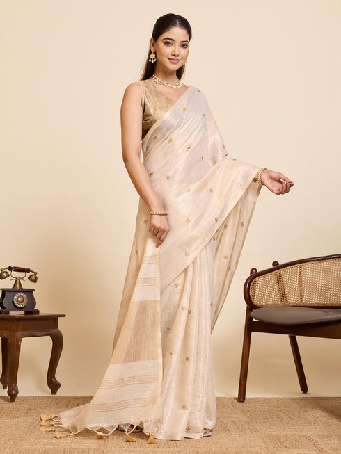 Vasthrlay Premium Embroidery Beautiful Attached