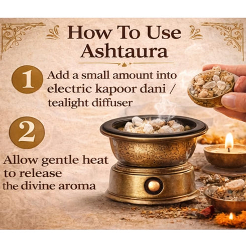 Ashtaura Bhimseni Camphor Blend With 8 Sacred Herbs