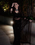 Vasthrlay Embroidered Sequence Unstitched Black Free Ethnic Wear