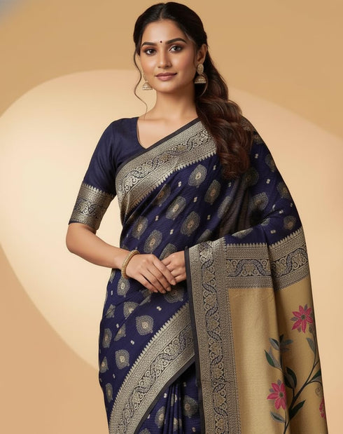 Vasthrlay Banarasi Kanjivaram Az Ys Og Yukti Yellow Ethnic Wear