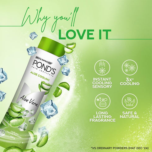 Pond's Cooling Powder with Goodness of Aloe Vera