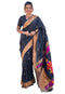 Vasthrlay Kanjivaram Paithani Unstitched Mahendi Ethnic Wear