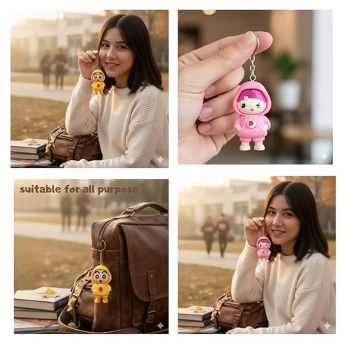 3D Face Changing Keychain