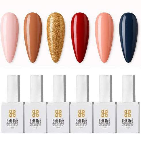 Bolt Bee Gel Nail Polish Set – 6