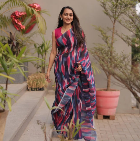 Vasthrlay Stylish Multicolor Printed Designer