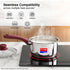 Prestige Platina Popular Stainless Steel Pan with Glass Lid