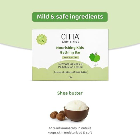 CITTA Nourishing Kids Bathing Bar for Sensitive Skin