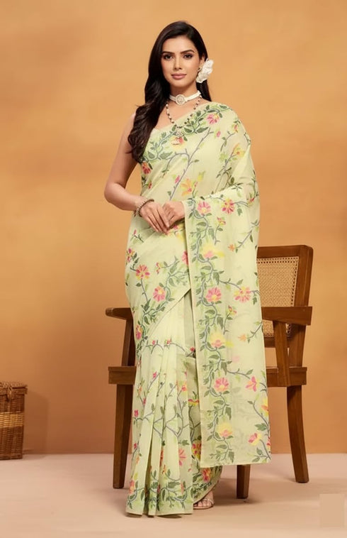 Vasthrlay Printed Kalamkari Matcching Unstitched