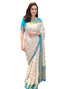 Vasthrlay Banarasi Jacquard Unstitched Beige Saree
