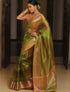 Vasthrlay Organza Kanjivaram Golden Ethnic Wear