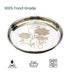 Steel Plate with Laser Design Set of 6 Plates (27 Cm)