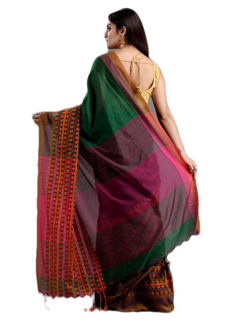 Vasthrlay Green Begampuri Traditional Saree