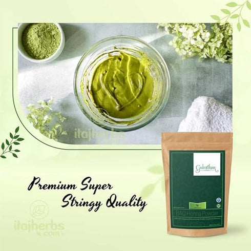 Gulmohar Organic BAQ Mehandi Powder