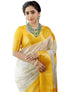 Vasthrlay Mustard Yellow Jacquard Traditional Unstitched Saree