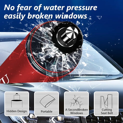 Zibuyu Car Emergency Window Breaker Seat Belt Cutter
