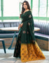 Vasthrlay Jacquard Kanjivaram Unstitched Pista Green Saree