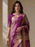 Vasthrlay Magenta Geometric Unstitched Ai Ethnic Wear