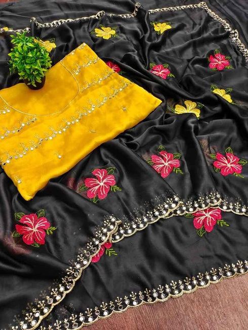 Vasthrlay Embroidery Saree