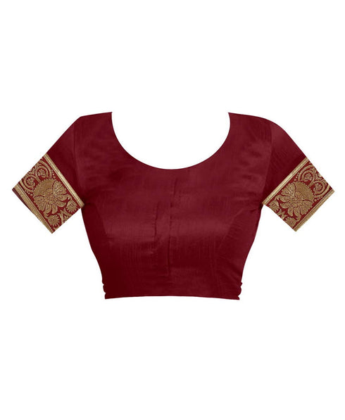 VasthrlayWomen's Maroon Kanchipuram Saree