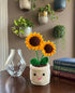 Crochet Sunflower Pot