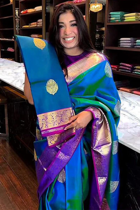 Vasthrlay Banarasi Unstitched Saree