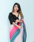 VasthrlayCrushed Georgette Unstitched Pink Free Ethnic Wear