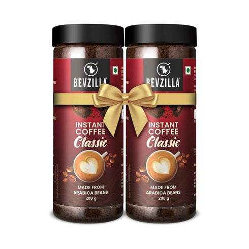 Bevzilla Classic Instant Coffee Powder 400g (Pack of 2)