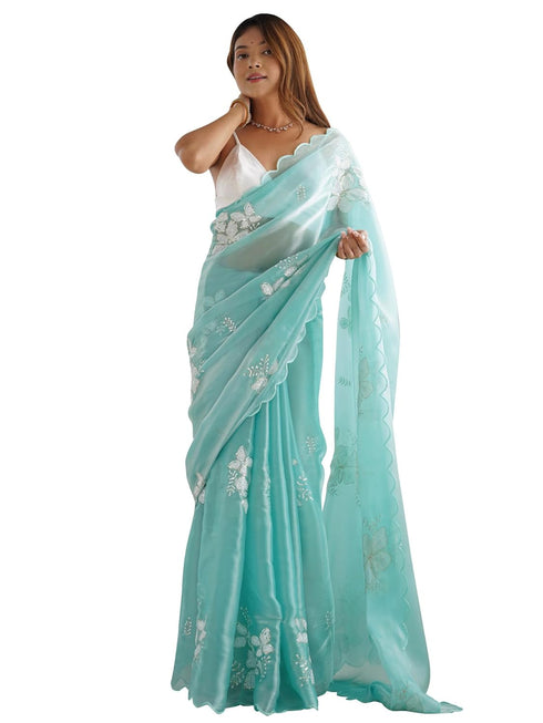 Vasthrlay Handcrafted Embroidered Contrast Rt Ethnic Wear