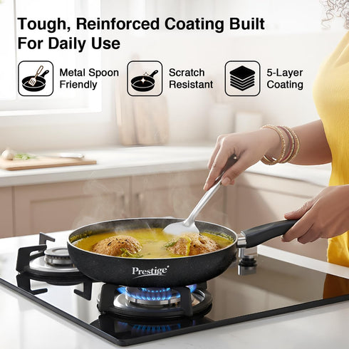 Prestige Non-Stick Omega Deluxe Granite Fry Pan