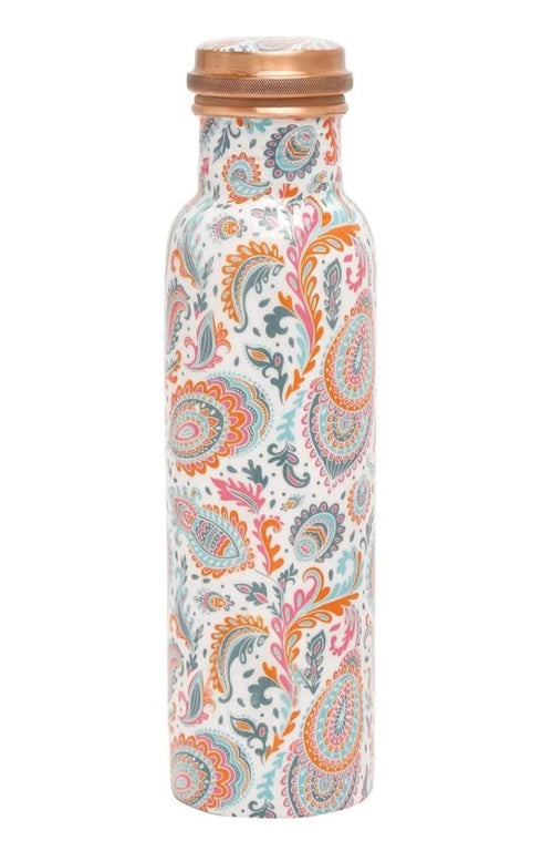Pure Copper Designer Water Bottle | 1000ml