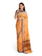 Vasthrlay Handloom Embroidered Apricot Saree