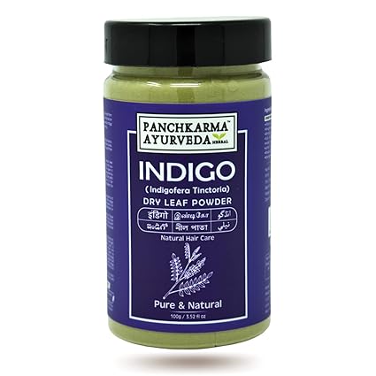 Panchkarma Ayurveda Herbal & Natural Indigo Leaf Powder For Hair Coloring Pack