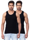 Dixcy Scott Originals Classic Ribbed Vest |100% Combed Cotton | Rib 2x2 Men's Vest | No-Peep Neckline | Breathable, Sweat Absorbent Vest for Men | Cut Away Back Arm Hole | Innerwear for Man |Pack of 2