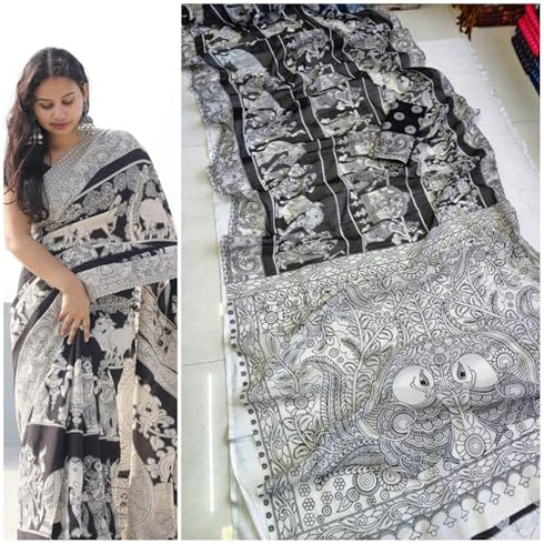Vasthrlay Kalamkari Printed Traditional Motifs