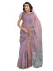 Vasthrlay Womens Printed Unstitched Light Green Saree