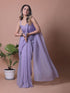 Vasthrlay Lavender Unstitched Saree