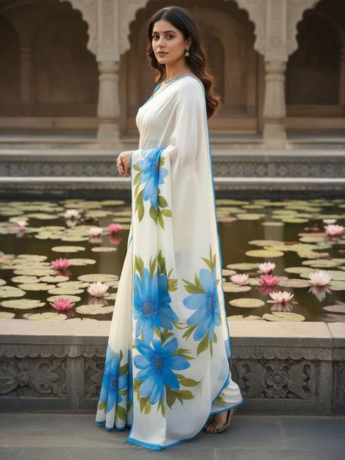 Vasthrlay Cotton Floral Lightweight Ethnic Wear