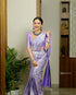 Vasthrlay Lavender Kanjivaram Saree