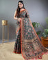 Vasthrlay Multicolor Contrast Kalamkari Unstitched