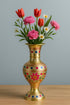 Handcrafted Brass Flower Vase 700g 10 Inch