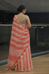 Vasthrlay Striped Orange Kalamkari Bridal