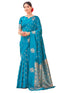 Vasthrlay Kanjivaram Jacquard Unstitched Mustard Saree