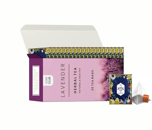 Agri Club Lavender Tea Herbal Infusion Tea 15gm (Pack of 20)