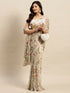 Vasthrlay Chiffon Printed Pink Saree