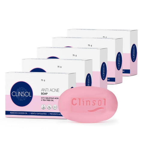 Clinsol Anti-Acne Soap 75G With Tea Tree Oil And Vitamin E
