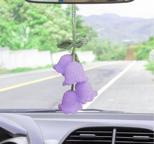 Crochet Flower for car Dashboard Decoration Items