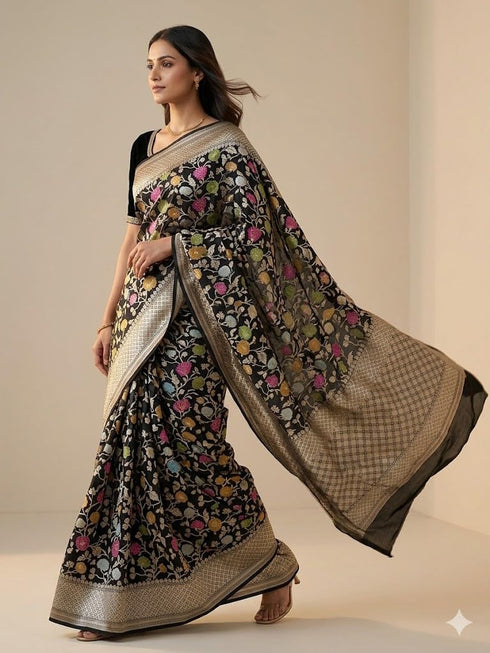 Vasthrlay Meenakari Banarasi Multicolour