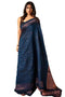 Vasthrlay Kanjivaram Cotton Lavender Ethnic Wear