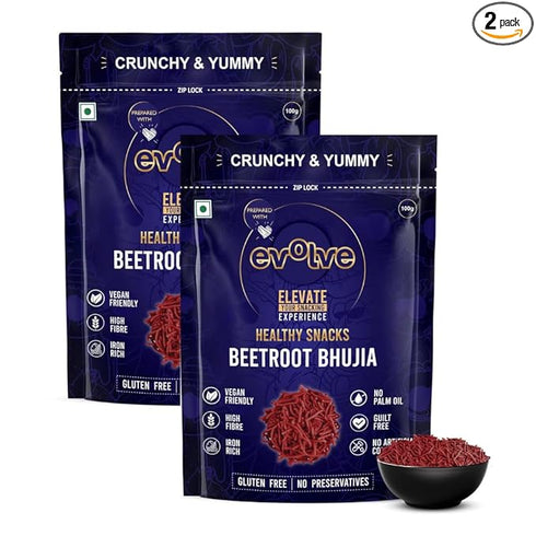 Evolve Beetroot Bhujia Namkeen