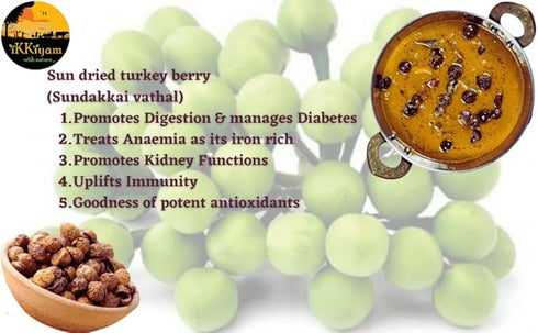 Ammi Samayal Sun Dried Turkey Berry | Chundaikai Vathal
